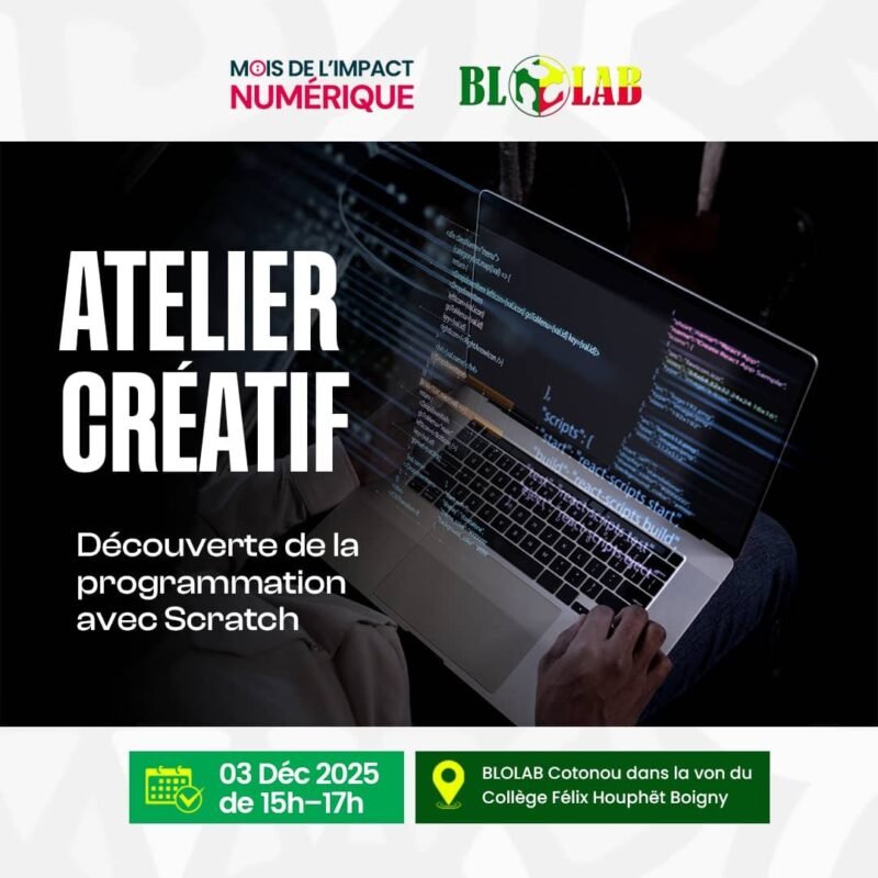 Atelier créatif – “Découverte de la programmation avec Scratch”