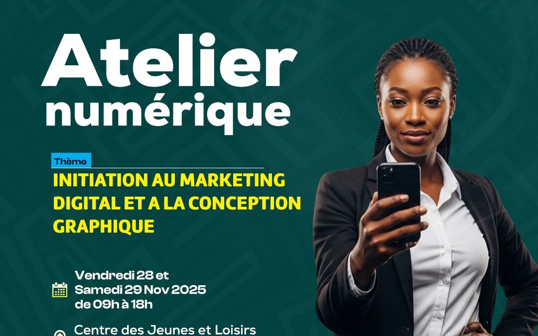 Atelier numérique — Initiation au marketing digital et à la conception graphique
