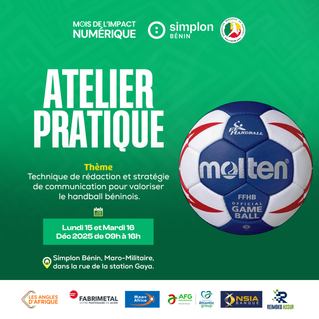 Un ballon de handball Molten bleu et blanc sur fond vert.