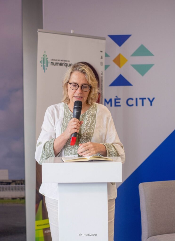 Véronique Saubot, CEO de Simplon, lors du lancement du Mois de l’Impact Numérique 2024