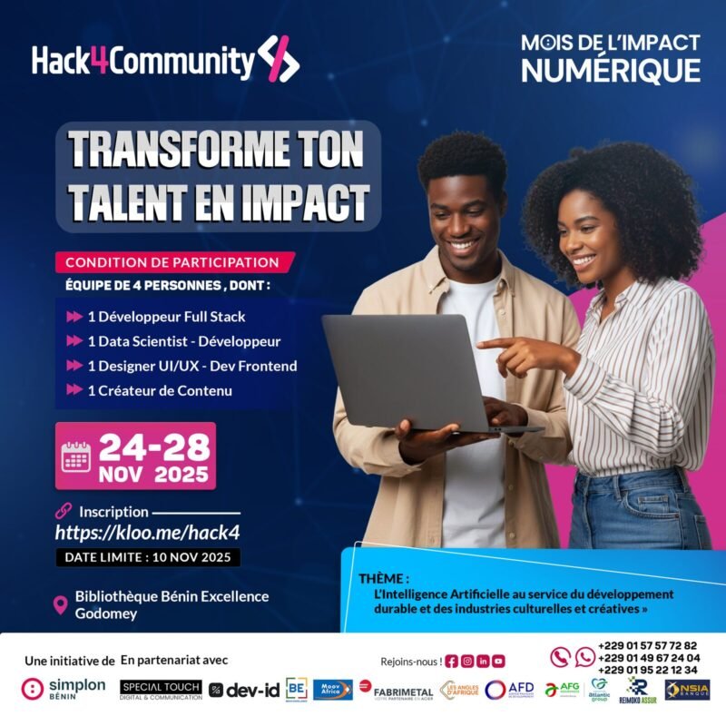 Hack4Community – Hackathon du Mois de l’Impact Numérique