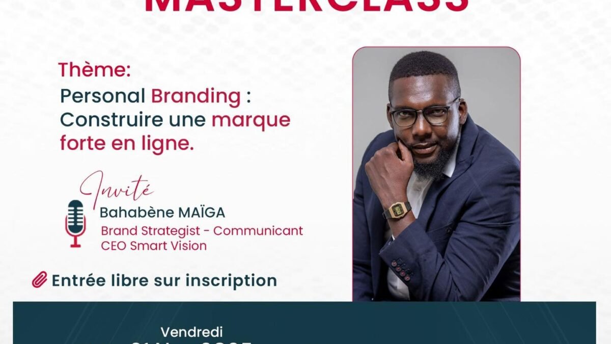 Masterclass – Personal Branding : Construire une marque forte en ligne