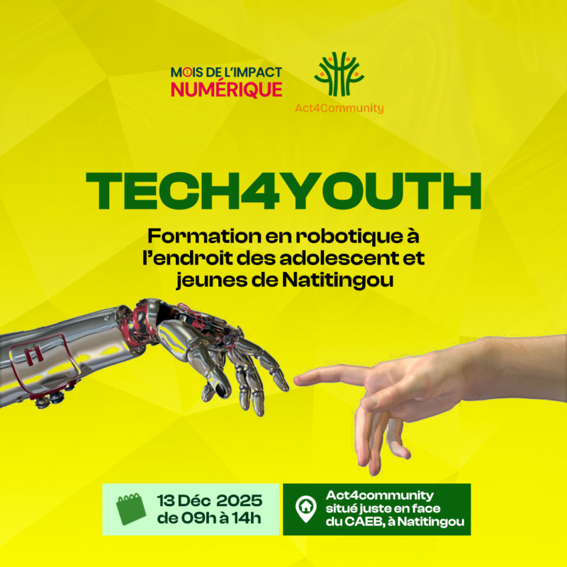 Tech4Youth – Formation en robotique pour adolescents et jeunes de Natitingou