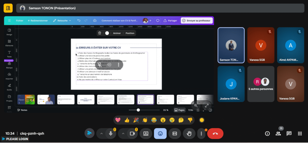 Webinaire CV et portfolio avec Canva — photo 6
