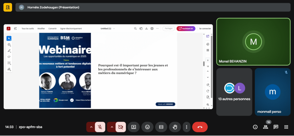 Webinaire BSM Groupe sur les métiers du numérique — photo 5