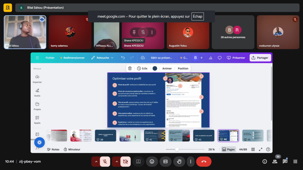 Webinaire personal branding et opportunités professionnelles — photo 8